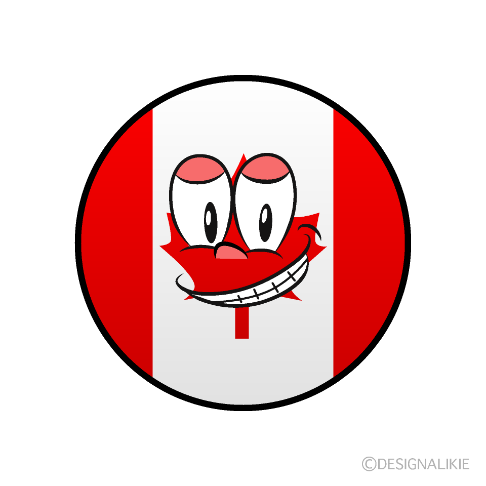 Grinning Canadian Symbol
