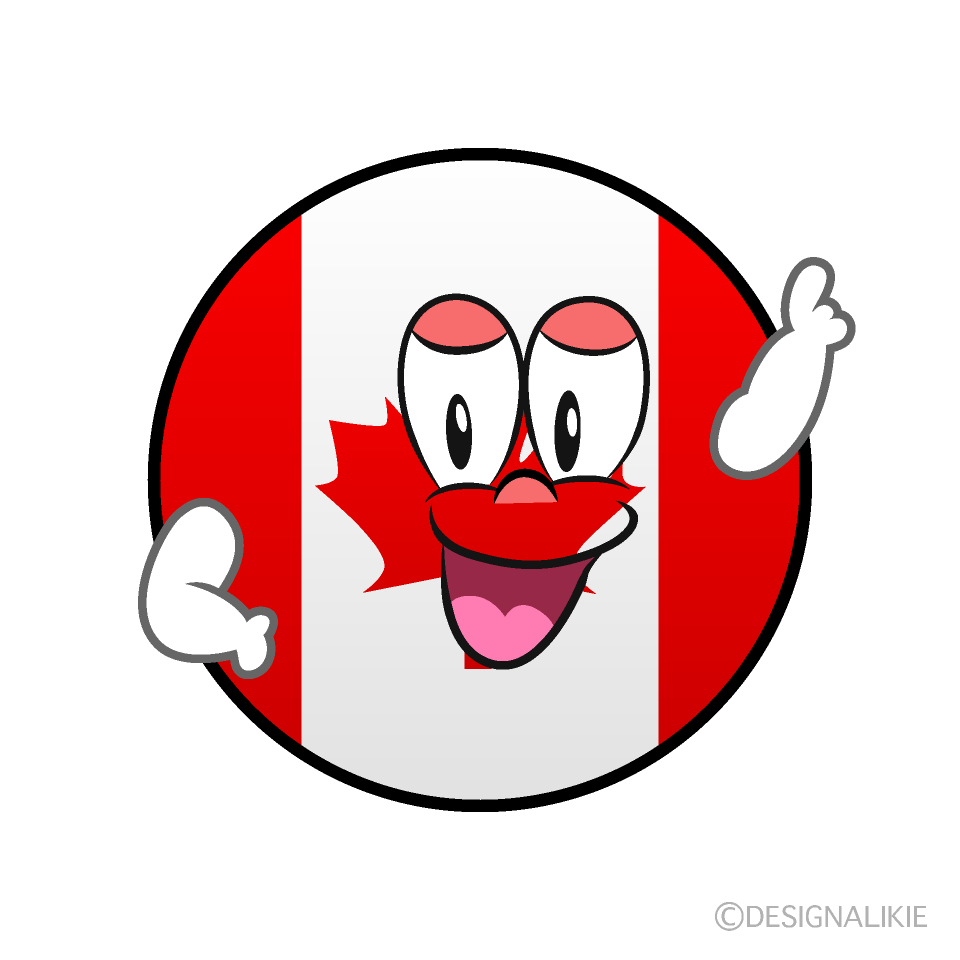 Posing Canadian Symbol