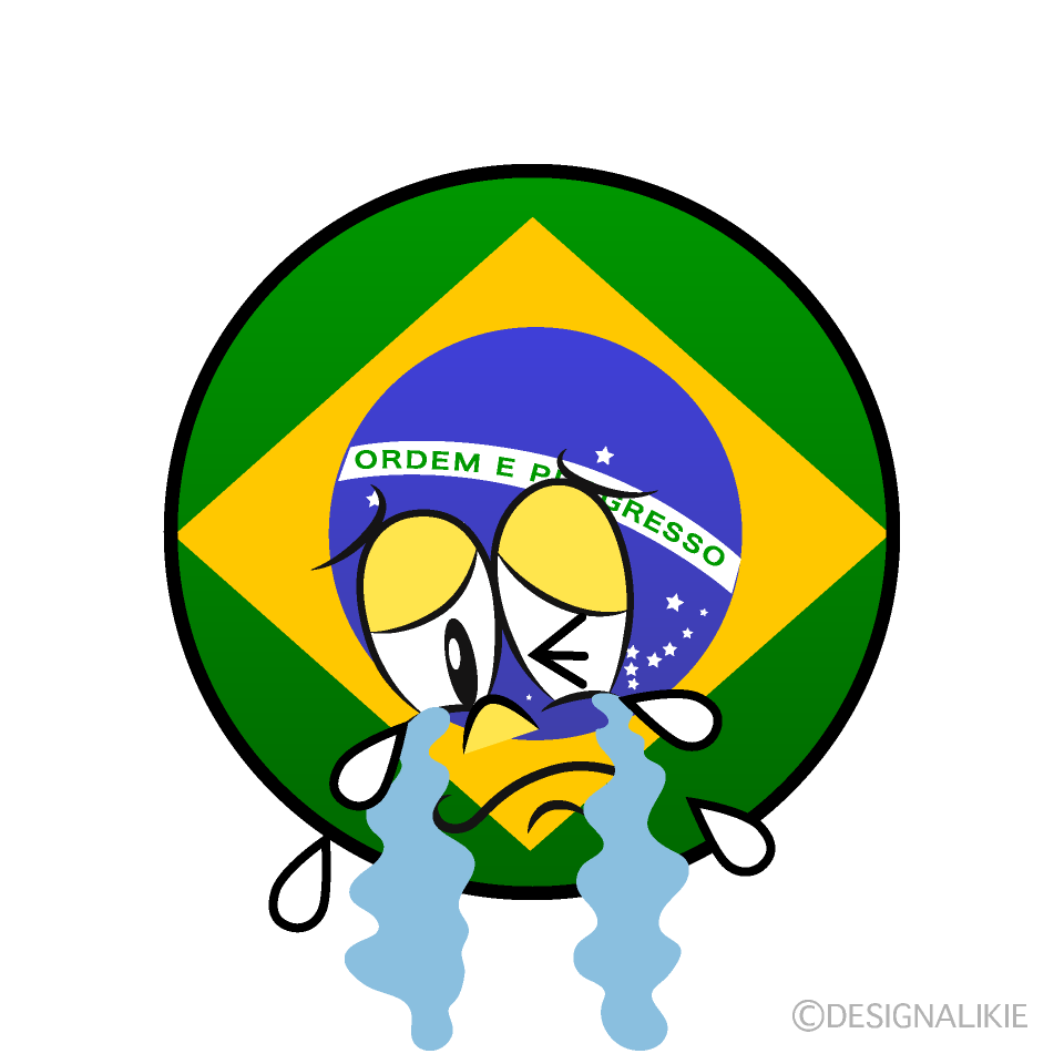 Free Crying Brazil Symbol Cartoon Image｜Charatoon