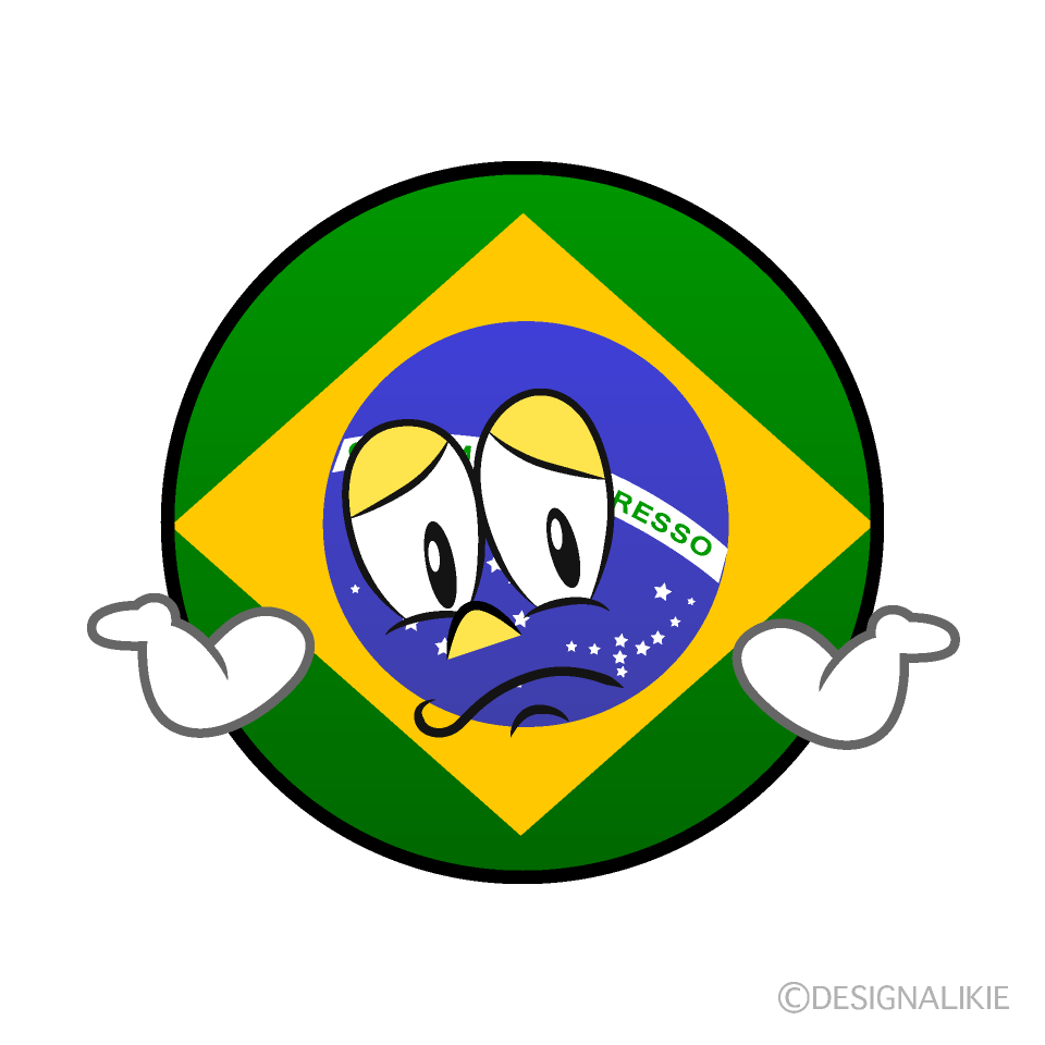 Bandera Brasil Preocupado