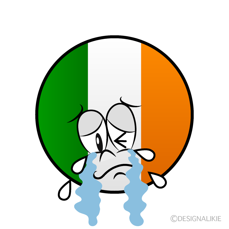 Bandera Irlandesa Llorando