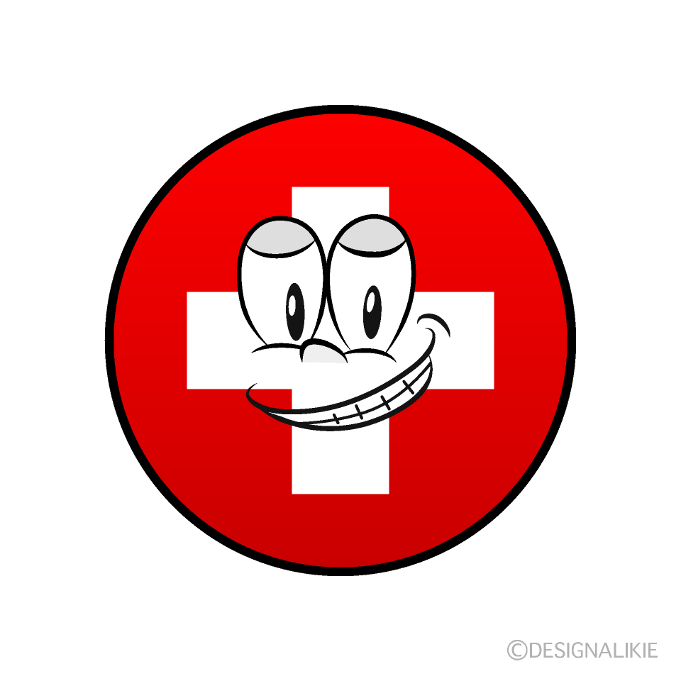 Bandera Suiza Sonriendo