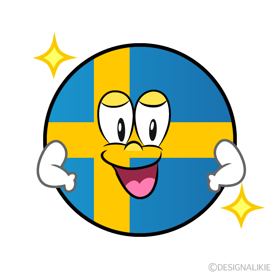 Bandera Sueca Confiado