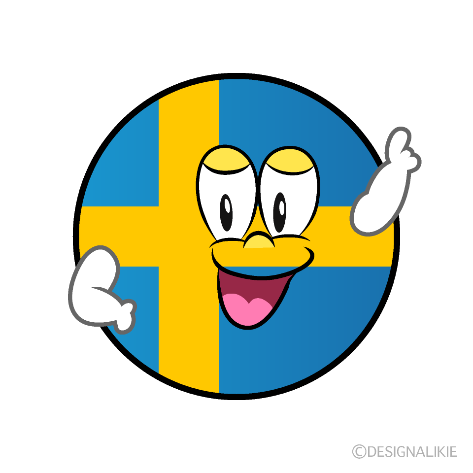 Posing Swedish Symbol