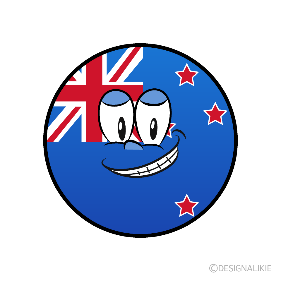 Grinning New Zealand Symbol