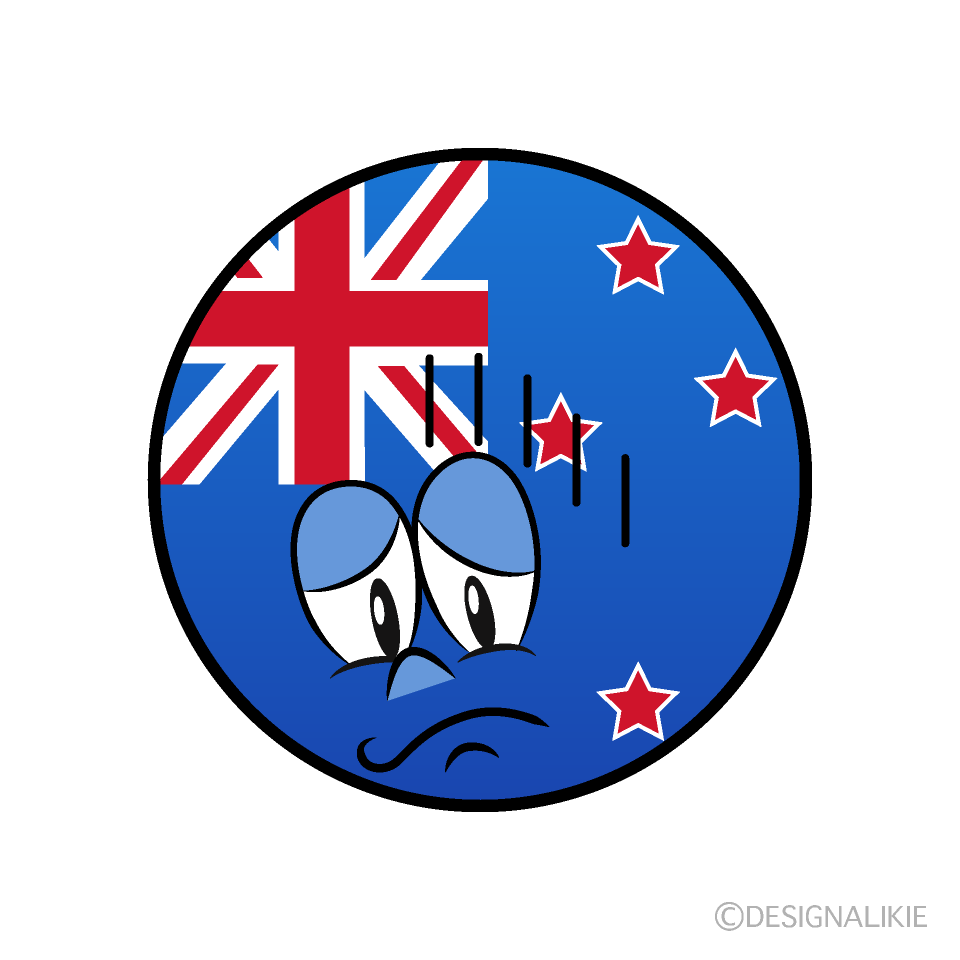 Depressed New Zealand Symbol