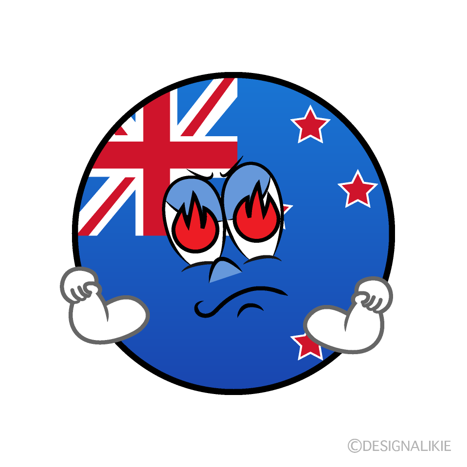 Bandera Nueva Zelanda Entusiasmo