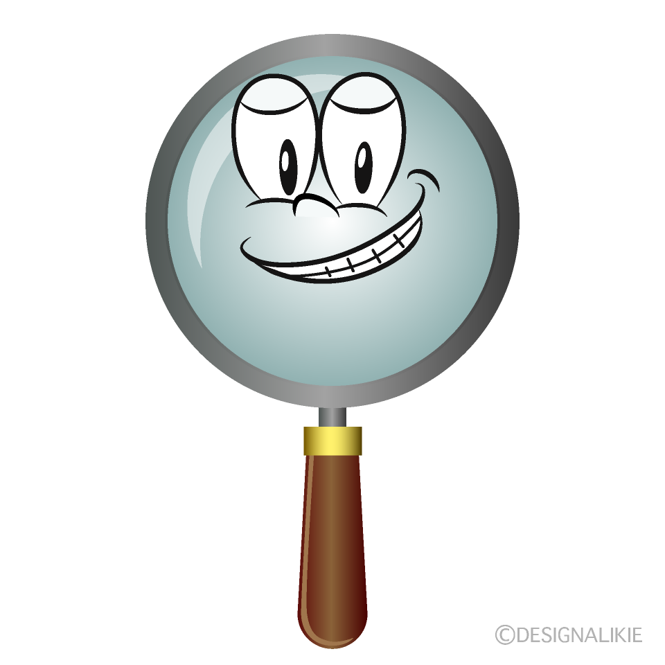 Grinning Magnifying Glass