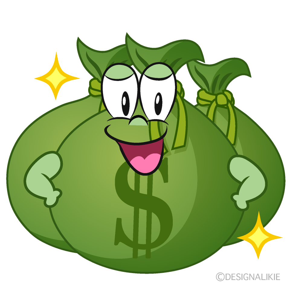 Free Glitter Money Bag Cartoon Image｜Charatoon