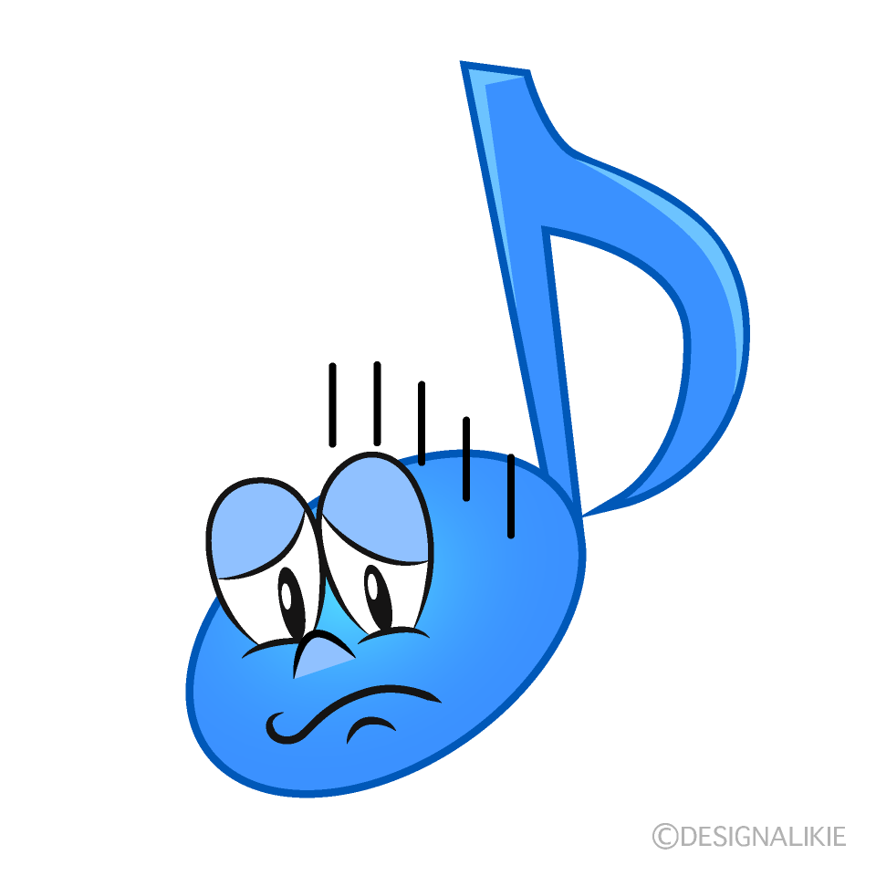 Depressed Music Note
