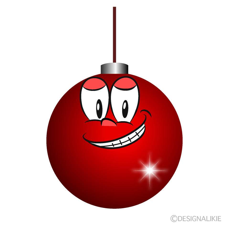 Grinning Christmas Ornament