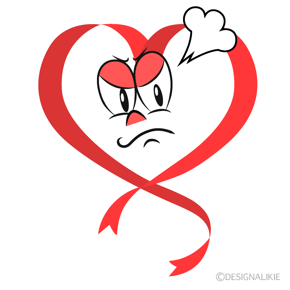 Angry Heart Ribbon