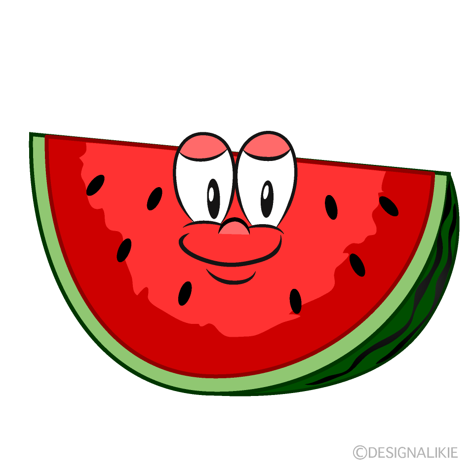 Free Cut Watermelon Cartoon Image｜Charatoon