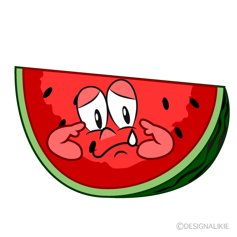 Sad Cut Watermelon