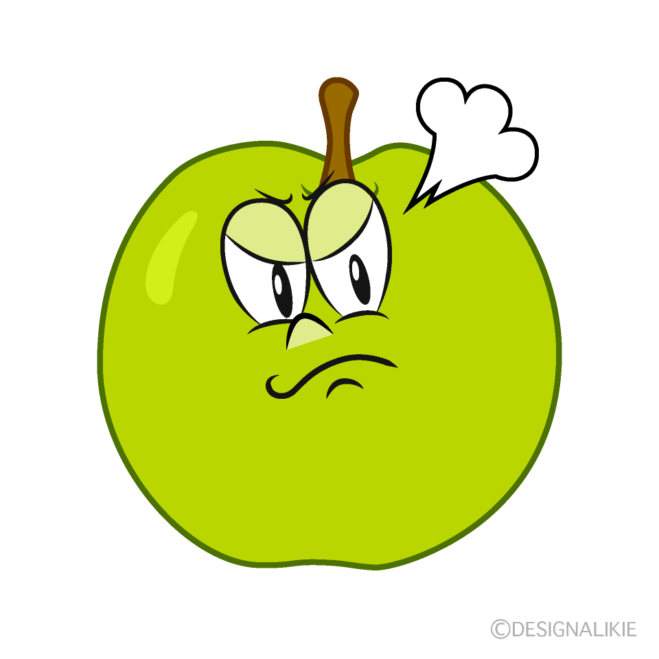 Angry Green Apple