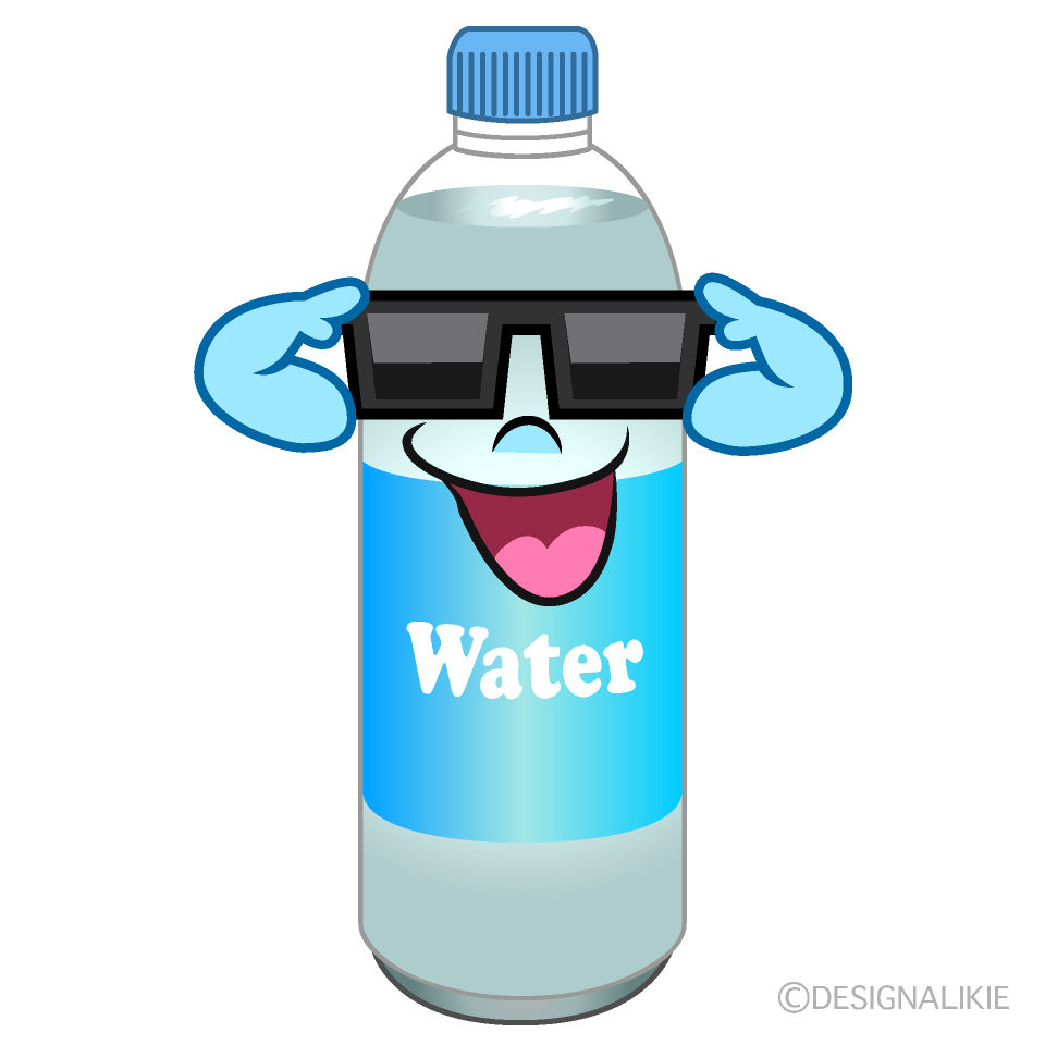 Free Cool Water Bottle Cartoon Image｜Charatoon