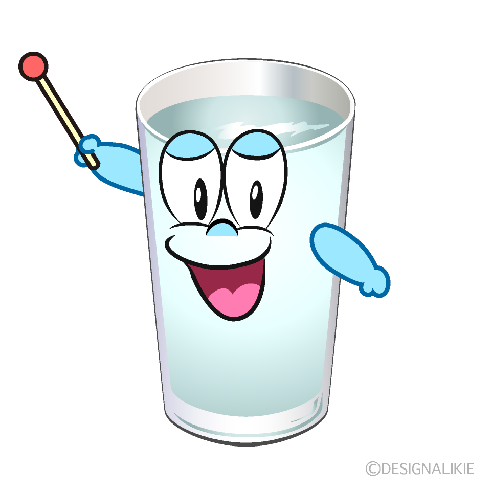 Free Speaking Water Glass Cartoon Image｜Charatoon