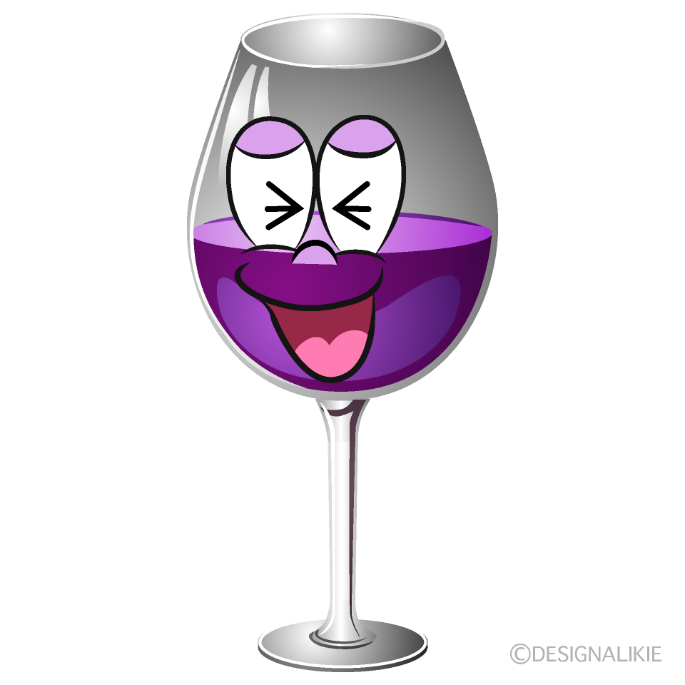 Laughing Wine Glass