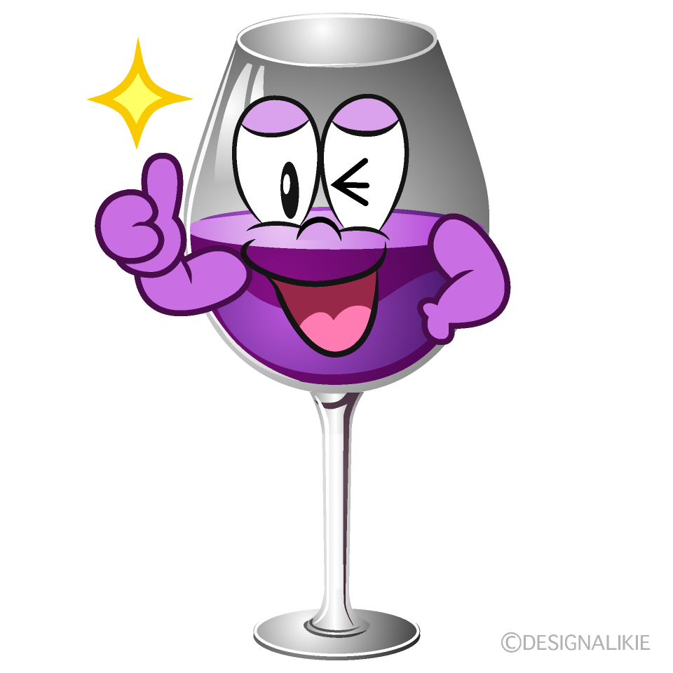 Thumbs up Wine Glass