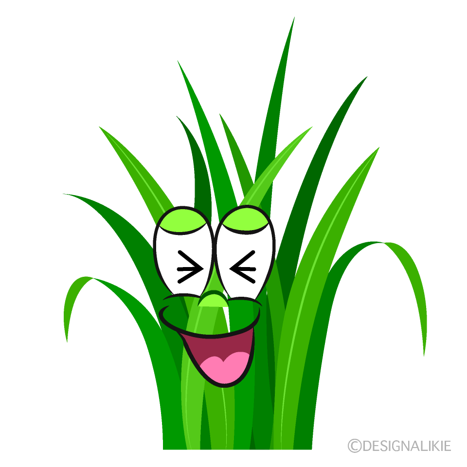 Free Laughing Grass Cartoon Image｜Charatoon