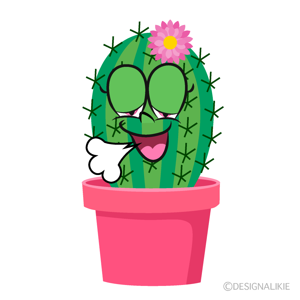 Relaxing Girl Cactus