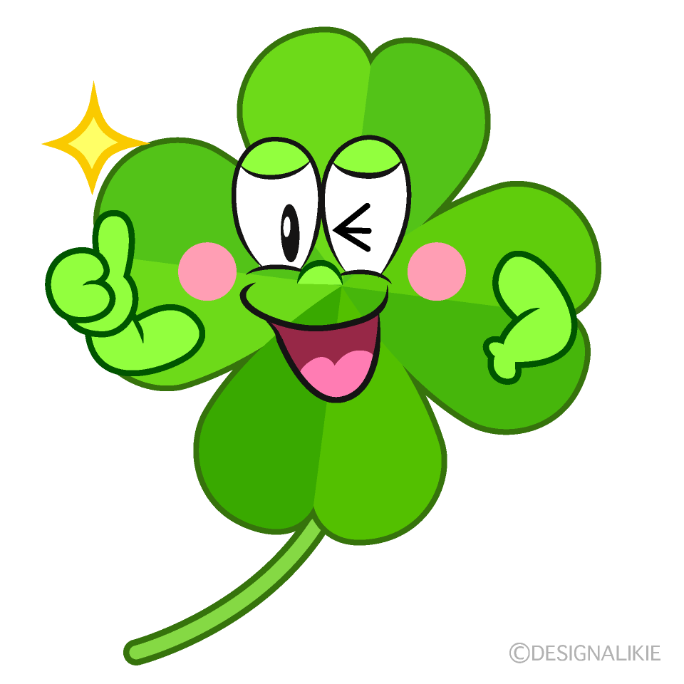 Thumbs up Four Leaf Clover
