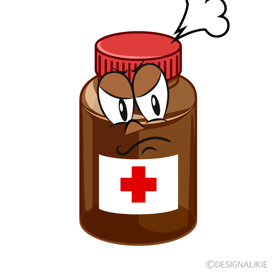 Angry Medicine Bottle