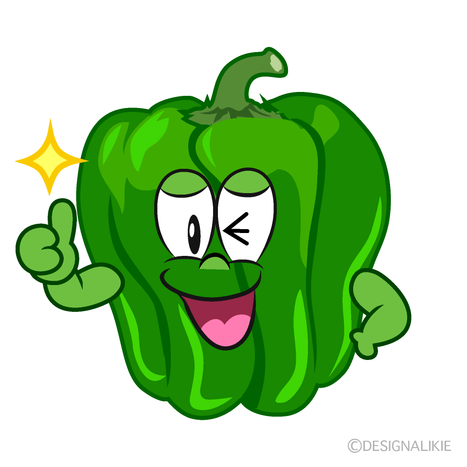 Thumbs up Green Pepper