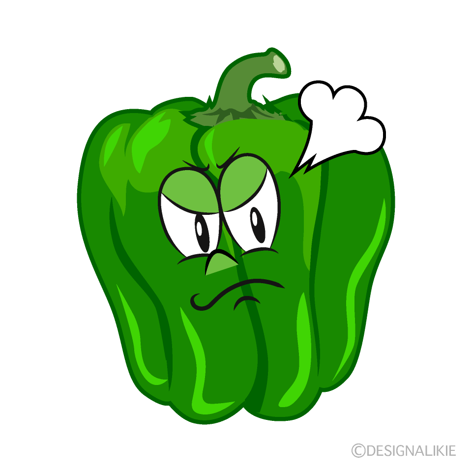 Angry Green Pepper