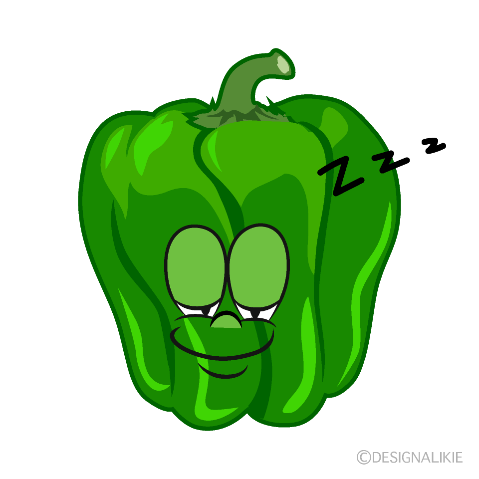 Sleeping Green Pepper