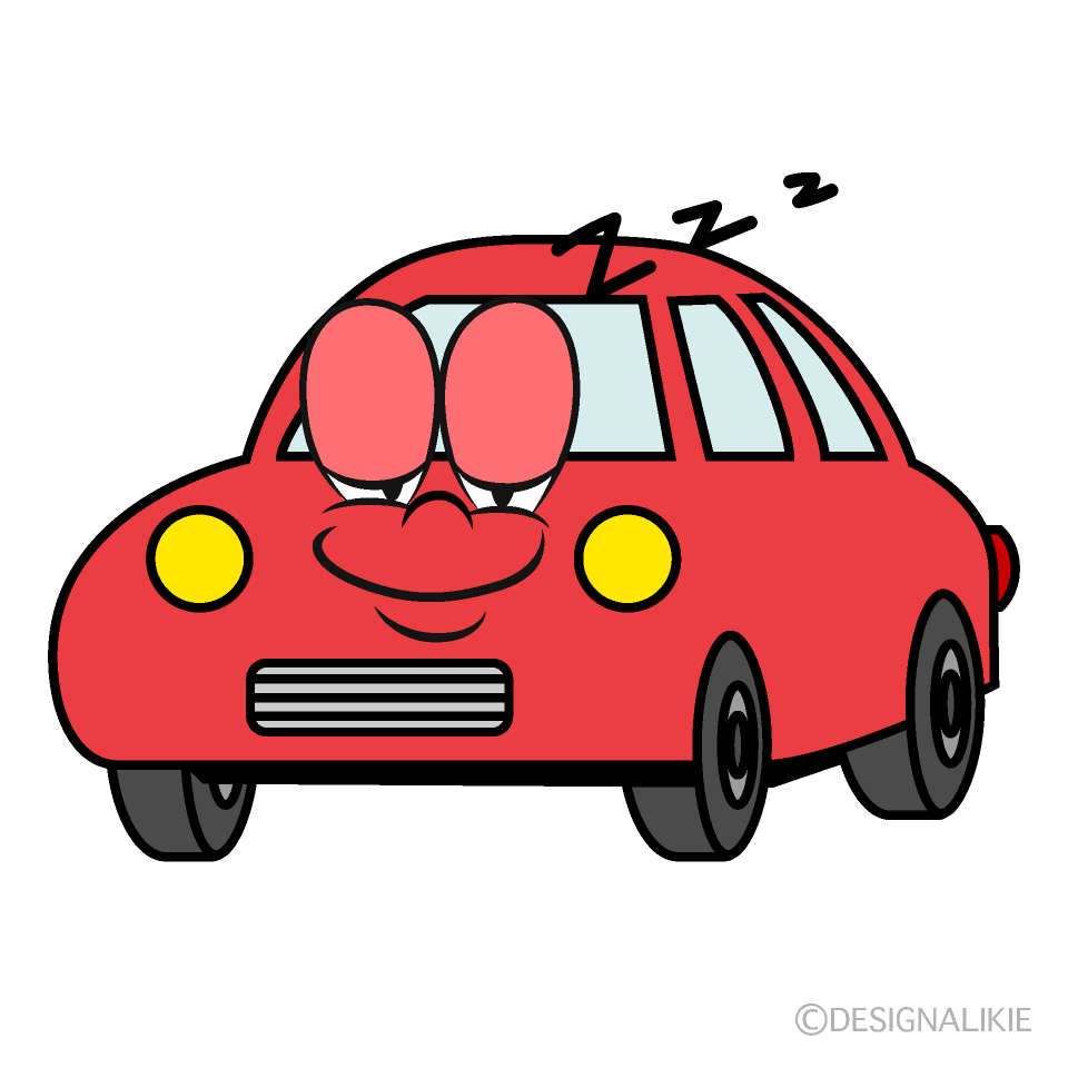 Sleeping Red Car