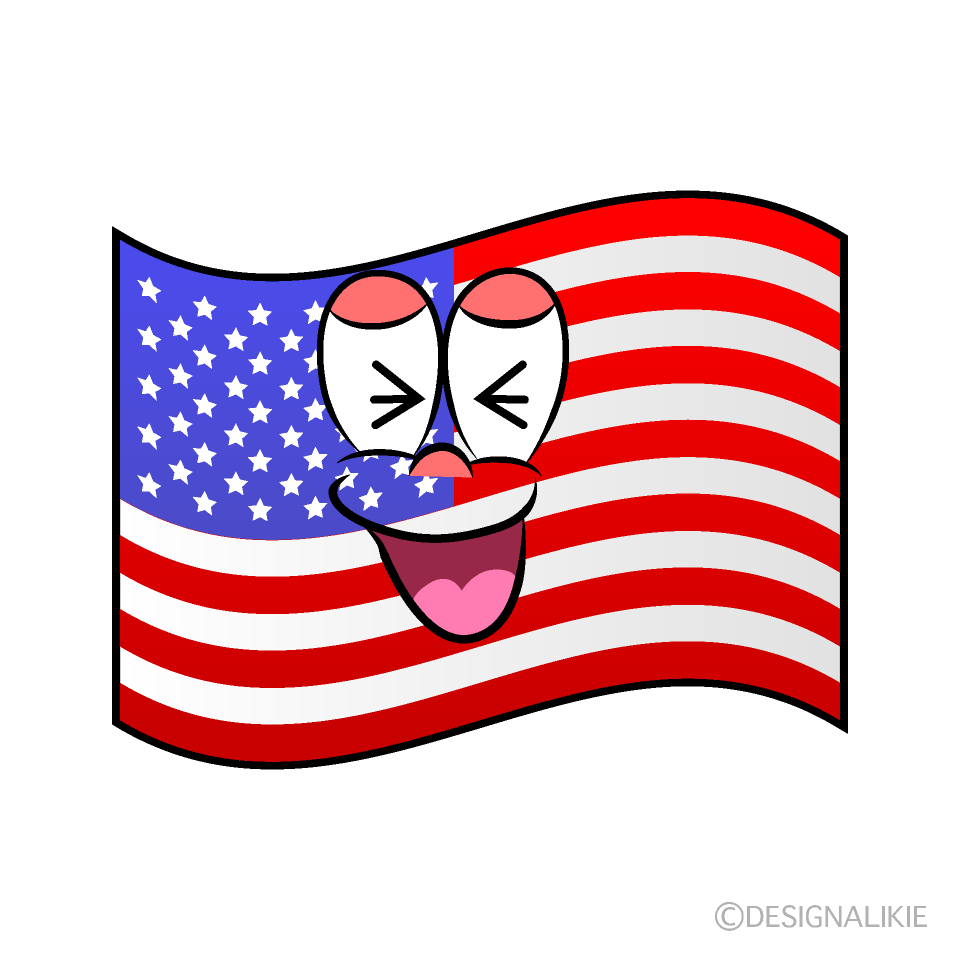 Laughing American Flag