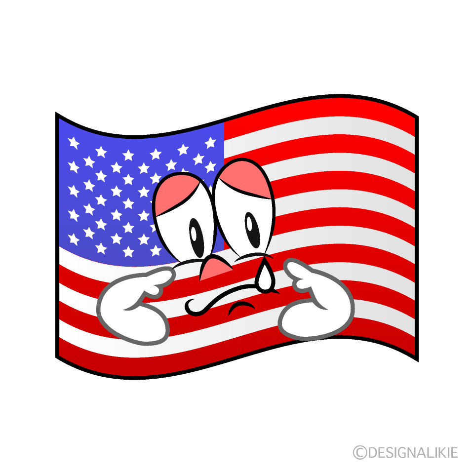 Sad American Flag