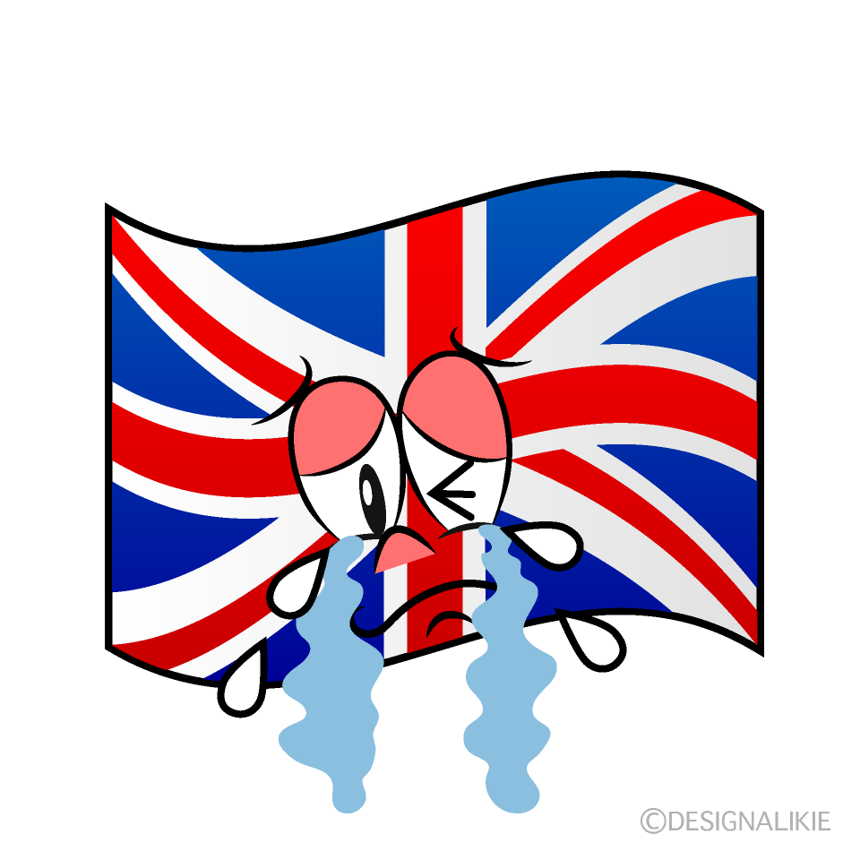 Crying British Flag
