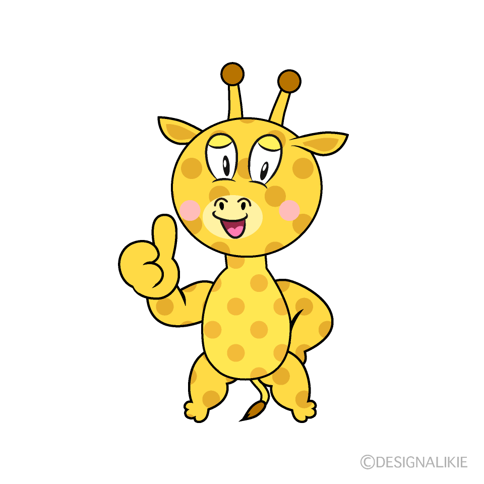 Thumbs up Giraffe