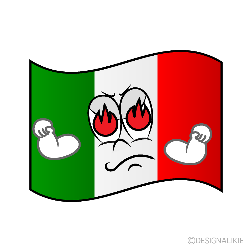 Enthusiasm Italian Flag