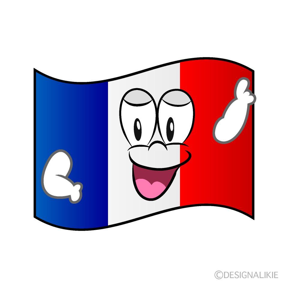 Posing French Flag
