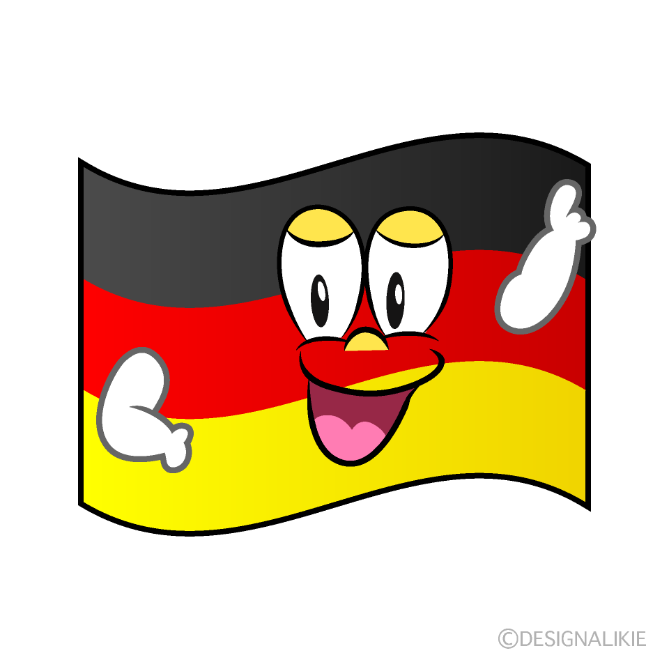 Posing German Flag