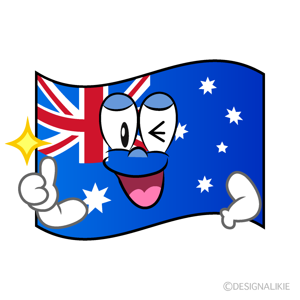 Thumbs up Australian Flag