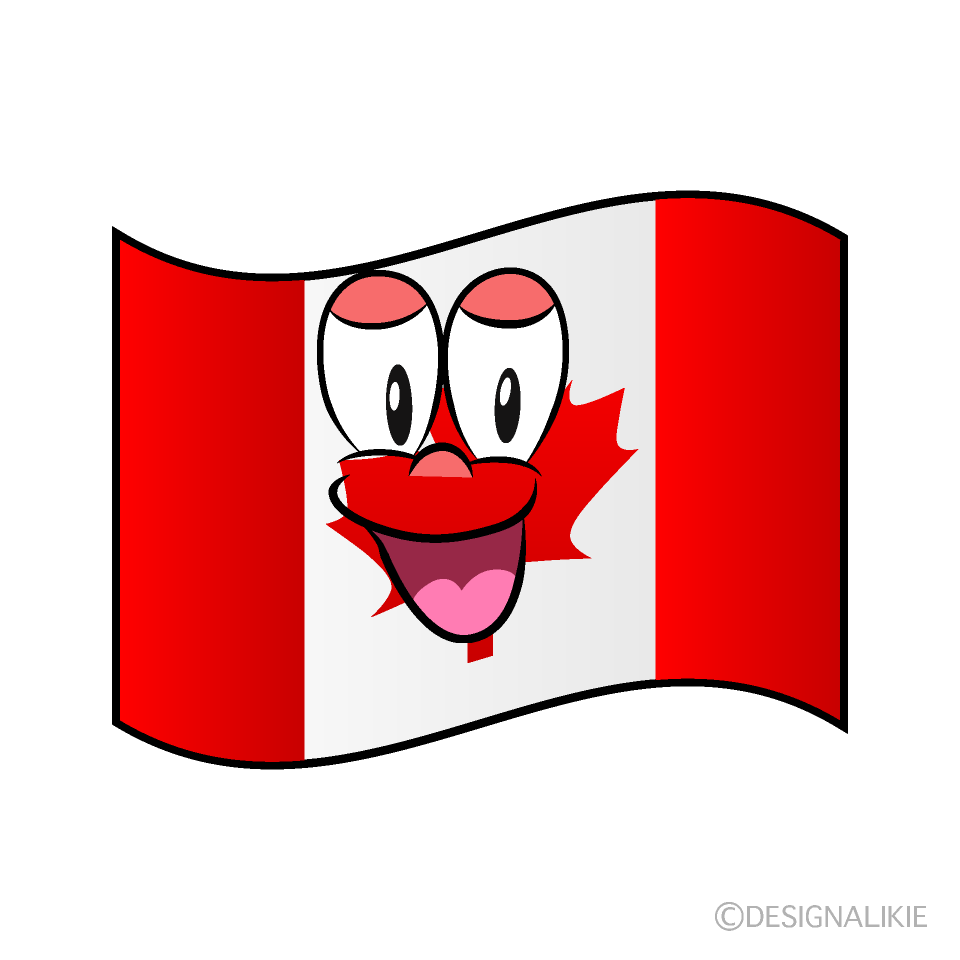 Smiling Canadian Flag
