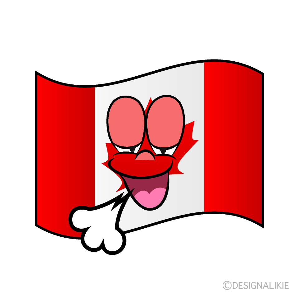 Relaxing Canadian Flag