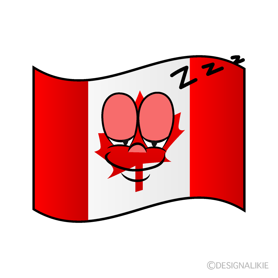 Sleeping Canadian Flag