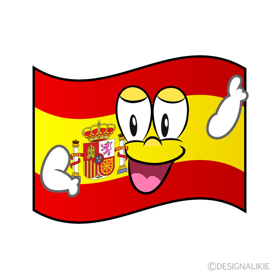 Posing Spanish Flag