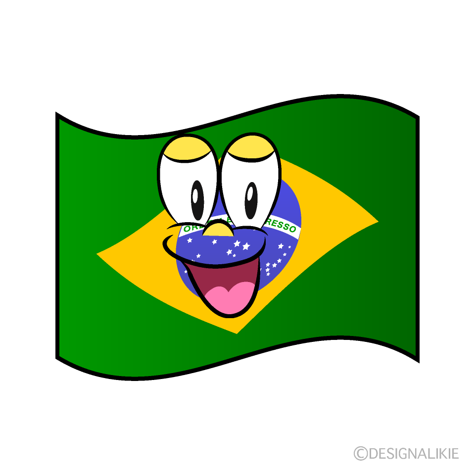 Smiling Brazilian Flag