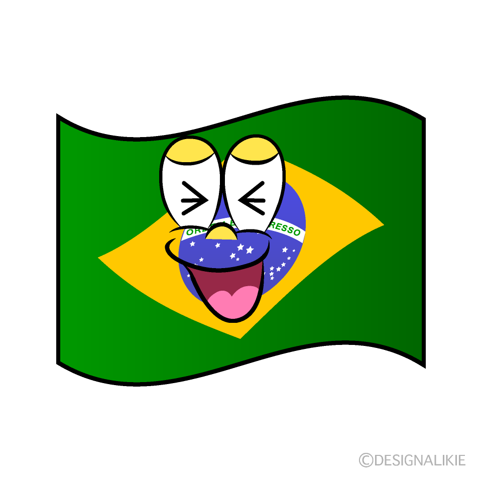 Laughing Brazilian Flag