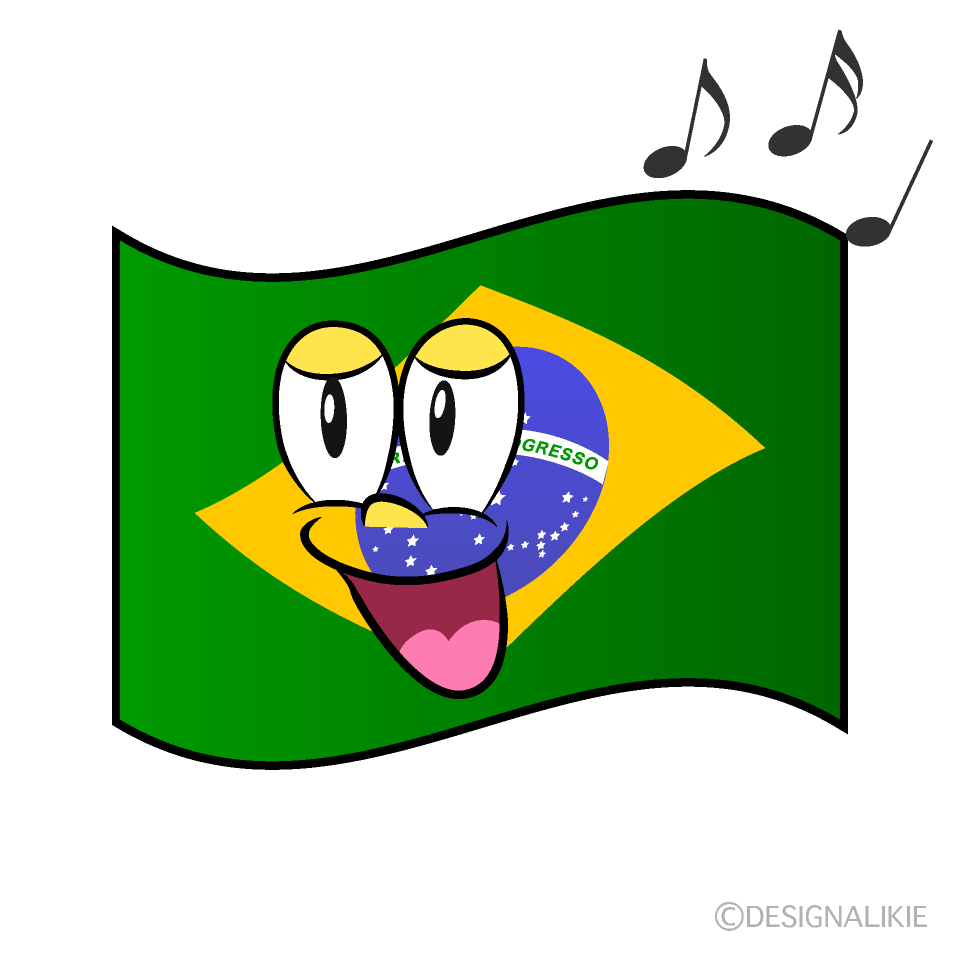 Singing Brazilian Flag
