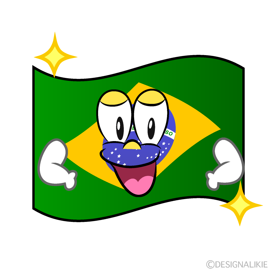 Glitter Brazilian Flag