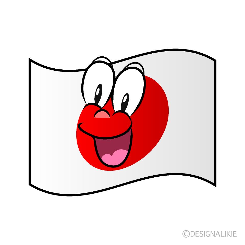 Free Surprising Japanese Flag Cartoon Image｜Charatoon