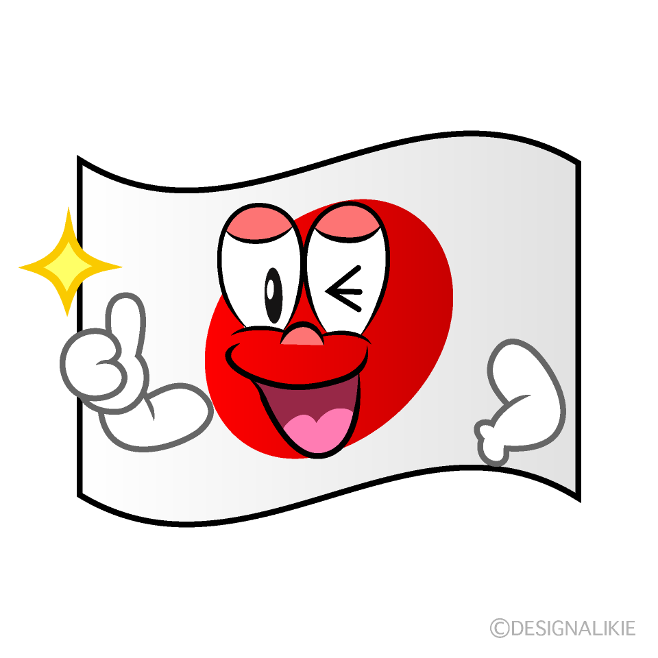 Free Thumbs up Japanese Flag Cartoon Image｜Charatoon