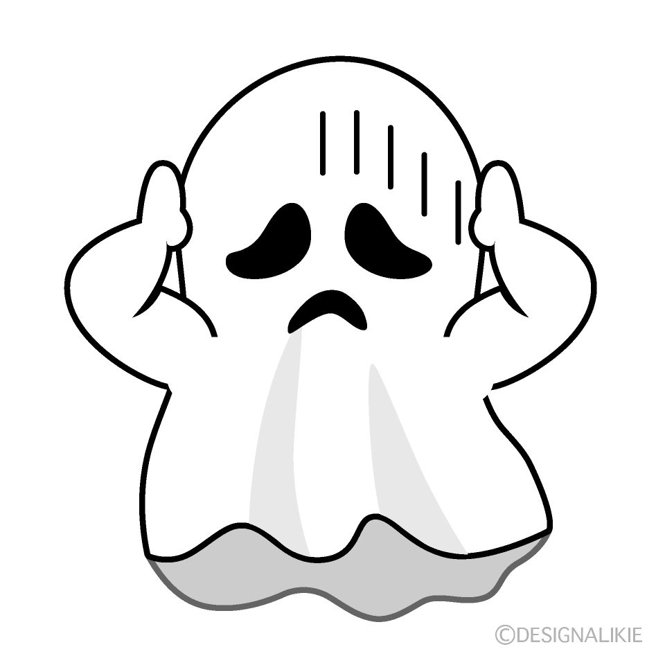 Free Depressed Ghost Cartoon Image｜Charatoon